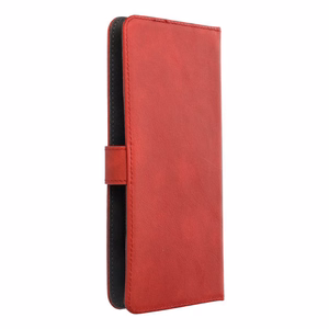 Universal book Ümbris COMMON size S jaoks IPHONE 12 / 13 / SAMSUNG S6 / A5 2016 / XCOVER 4 / S22 / HUAWEI P8 2017 punane