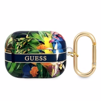 Guess GUAPHHFLB AirPods Pro ümbris sinine/sinine Flower Strap Collection