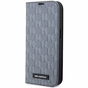 Karl Lagerfeld KLBKP14XSAKLHPG iPhone 14 Pro Max 6.7" bookcase hõbedane/hõbedane Saffiano Monogram
