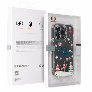 TEL PROTECT Christmas Ümbris jaoks Iphone 13 Pro Max Design 4 Clear