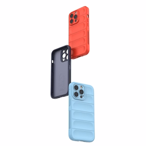 Magic Shield ümbris iPhone 13 Pro jaoks paindlik soomustatud kate tumesinine