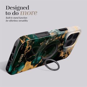 MIO Green Marble Magsafe ümbris rõngashoidjaga