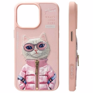 NIMMY ümbris COOL&CUTE 2.0 Cat jaoks IPHONE 15 Pro roosa