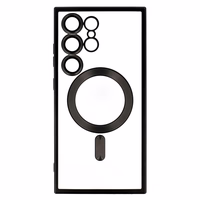 Metallic Magsafe Ümbris jaoks Samsung Galaxy S24 Must