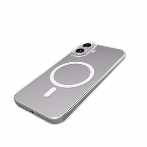 Puro Lite Mag TPU+PC Ümbris Compatible with MagSafe jaoks iPhone 17 - Läbipaistev with Valge Ring
