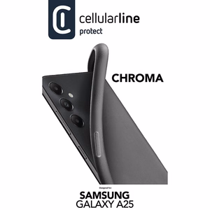 Cellularline Chroma ümbris seadmele Samsung Galaxy A25 5G, must
