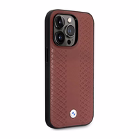 Ümbris BMW BMHCP14L22RFGR iPhone 14 Pro 6.1" Burgundy/burgundy Leather Diamond Pattern