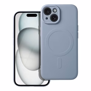 Чехол Samsung A27 Silicone Mag Cover совместимый с MagSafe (защита камеры) голубой