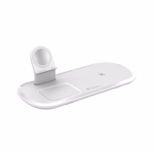 Devia traadita laadija 3in1 Smart 15W valge