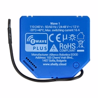 Shelly Qubino Wave 1 Kontroller, 1-channel, Z-Wave