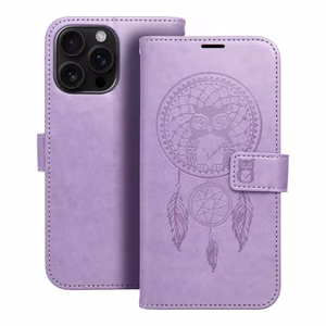 MEZZO Book ümbris jaoks IPHONE 16 Pro Max dreamcatcher lilla