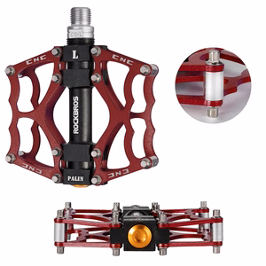 Rockbros JT201012LR 2010-12L alumiiniumist jalgratta platvormpedaalid – punased