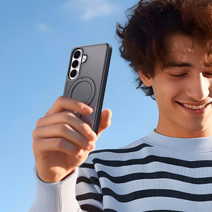 Чехол Dux Ducis Yind с подставкой MagSafe для Samsung Galaxy S26 Plus чёрный