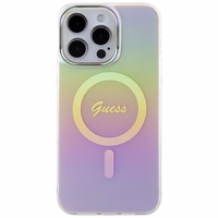 Guess IML Iridescent MagSafe ümbris jaoks iPhone 15 Pro - roosa