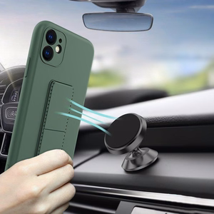 Wozinsky Kickstand Case silikoonist ümbris koos statiiviga iPhone 13 mini must