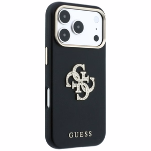 Guess Smooth & Big Strass Logo ümbris iPhone 18 Pro / 17 Pro – must