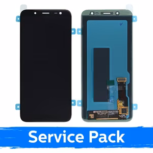 LCD ekraan ühilduv Samsung J600 2018 J6 must (Service Pack)