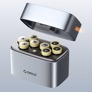 Orico EV8 AA Lithium Battery Charger with Storage Function - Silver