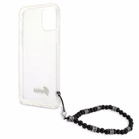 Guess GUHCP12MKPSBK iPhone 12/12 Pro 6.1" läbipaistev kõvakaane Black Pearl