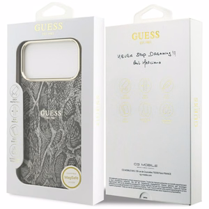 Guess Python Pattern MagSafe Ümbris jaoks iPhone 17 Pro Max - Must