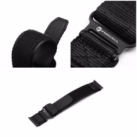 FORCELL F-DESIGN FA05 nylon strap jaoks APPLE Watch 42 / 44 / 45 / 49 mm must