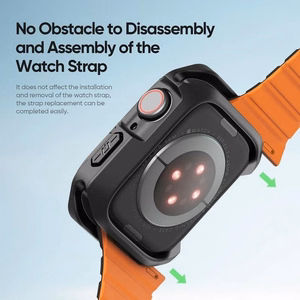 DUX DUCIS case TAMO jaoks Apple Watch series 10 46 mm läbipaistev with must