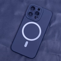 Silicon Mag ümbris for iPhone 16 Pro Max 6,9" tumesinine