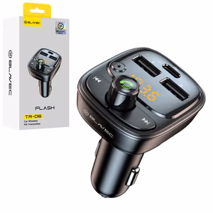 Blavec FM saatja Flash TR-06 MP3, Bluetooth - 2xUSB + Type C - PD 30W (TFMFTR06-B) must