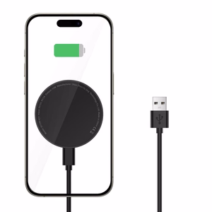Tech-Protect QI15W-A33 Induktiivne Laadija koos MagSafe and Alus koos USB-A / USB-C Kaabel - must