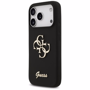GUESS ümbris jaoks IPHONE 17 Pro GUHCP17LSC4GSMK (Silicone W/ Big 4G Script) must