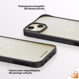 PanzerGlass ClearCase Ümbris jaoks iPhone 15 Plus / 14 Plus with Military Grade Certification - Clear & Must