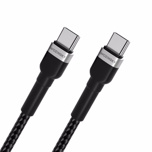 Wozinsky WNBCC2 USB-C / USB-C PD 65W kaabel 2 m - must