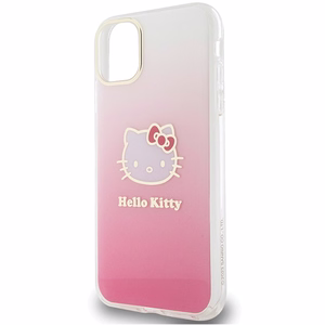 Hello Kitty IML Gradient Electrop Kitty Head Ümbris jaoks iPhone 11 / Xr - Roosa