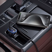 Car Laadija Hoco with LCD 2xUSB A + 1xUSB C PD QC3.0 42W Z63A must