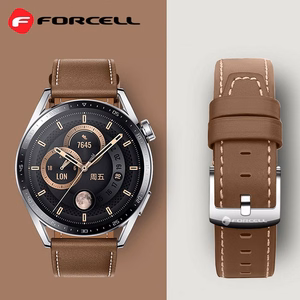 Strap to Samsung Galaxy Watch Forcell F-Design FS21 holes eco-friendly leather 20 mm brown