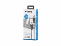 Lanberg CA-USBA-15CU-0010-BK kabel USB 1m 2.0 USB A->USB-B must