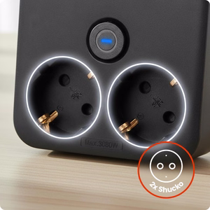 Huslog Power strip with phone holder HUS1055