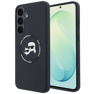 Karl Lagerfeld Silicone Karl&Choupette Heads MagSafe ümbris Samsung Galaxy S26 FE – must