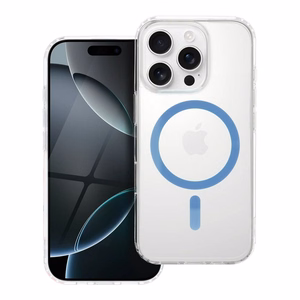 Ümbris Samsung A16 5G / A16 4G jaoks, Drop Glue Colorful Ring Mag Cover, ühildub MagSafe'iga, helesinine