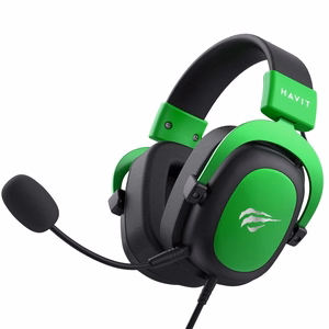 Havit H2002d kõrvaklapid juhtmega peavõruga mängu mustad, rohelised