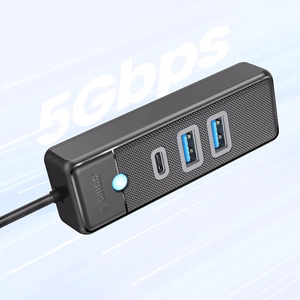 Orico PWC2U-U3 3-port USB hub 2x USB-A 3.0 1x USB-C 3.0 0.15 m - black