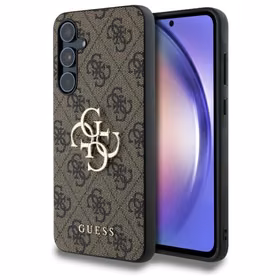 Guess 4G Big Metal Logo ümbris jaoks Samsung Galaxy A55 - brown