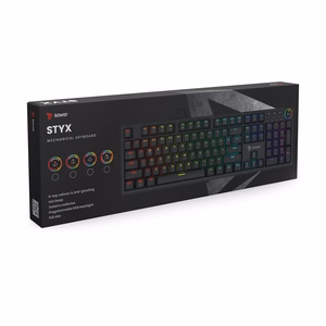 SAVIO STYX Mechanical Keyboard Outemu pruun, Hot Swap, RGB