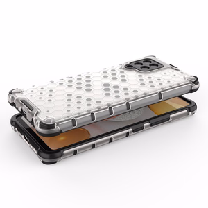 Honeycomb Case soomuskaitse TPU kaitsekattega Samsung Galaxy A42 5G musta värvi