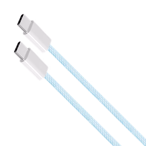 Krüger&Matz Basic USB-C–USB-C kaabel, 100 W, 1,5 m, sinine