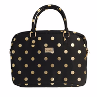 Wonder Briefcase Laptop 17 inches kuldne polka-dot