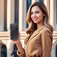 Crystal Glitter Ümbris jaoks Samsung Galaxy A34 5G Hõbedane