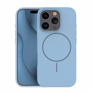 Silikoon Thin Mag ümbris for iPhone 16 Pro 6,3" helesinine