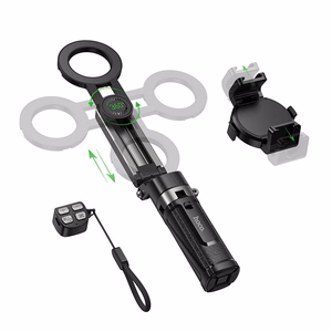 Otseülekande statiiv Hoco magnetilise ja universaalse kinnitusega juhtmevaba puldiga K27 PRO must