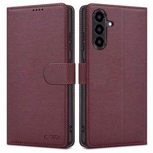 Tech-Protect Wallet Case for Samsung Galaxy A26 5G / A17 4G / 5G - Burgundy